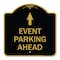 Signmission Designer Series Sign Parking Sign & Post Kit, Black & Gold Aluminum Sign, 18" x 18", BG-1818-23366 A-DES-BG-1818-23366 - alternate 1